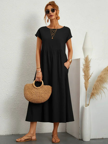 Ursina™ | Robe Midi Fluide