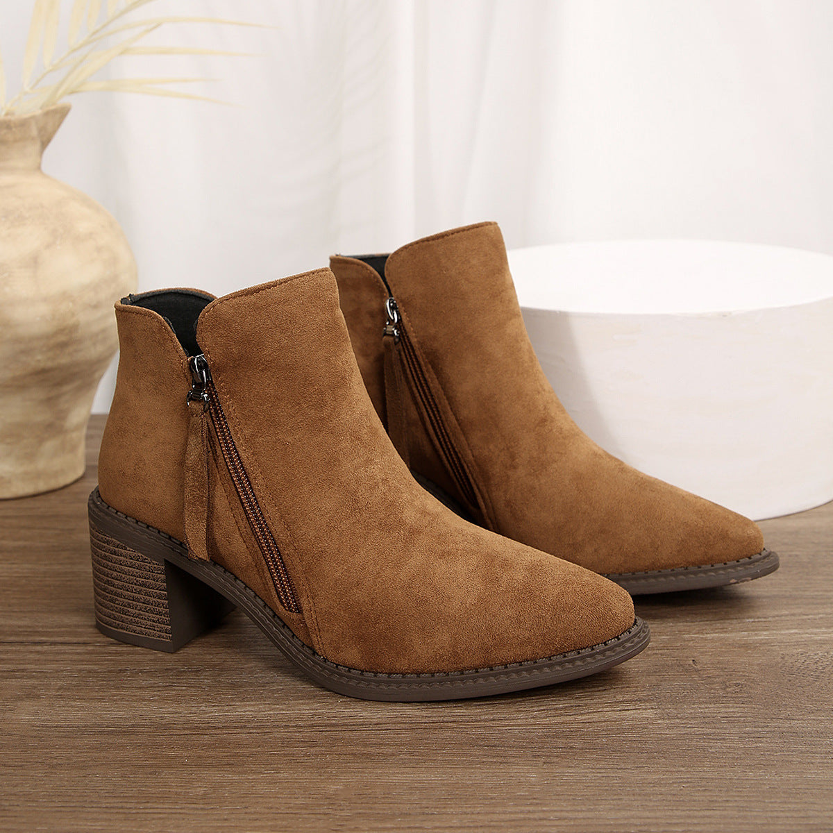 Alicia | Botki z zamszu