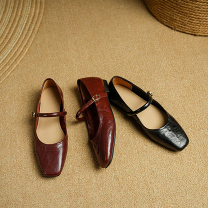 Islenne™ バックルストラップ フラットシューズ
