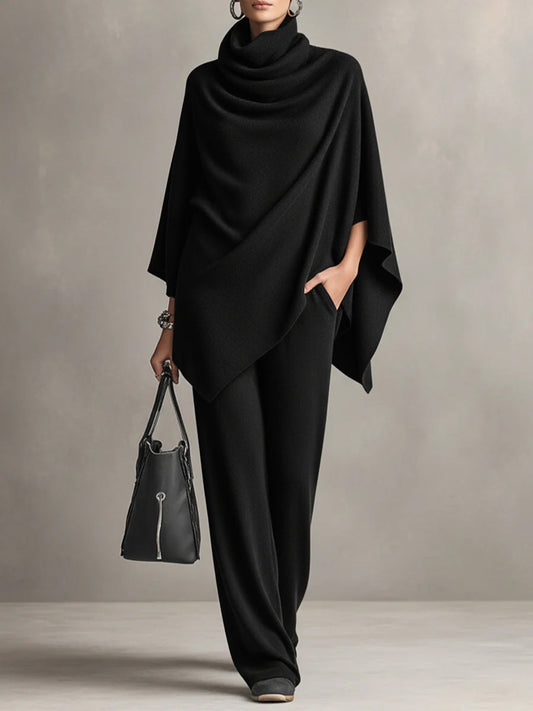 Claudia | Elegant Drape Two-Piece Set
