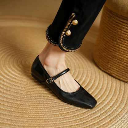 Islenne™ バックルストラップ フラットシューズ