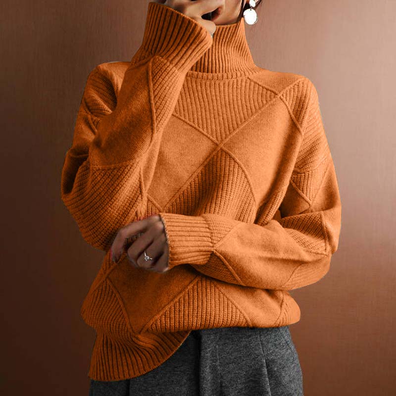Evania™ | Casual Solid Color Knit Sweater