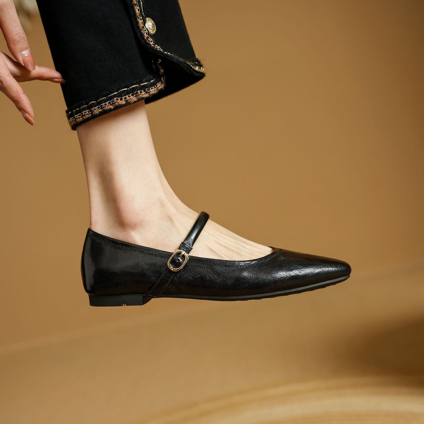 Islenne™ バックルストラップ フラットシューズ
