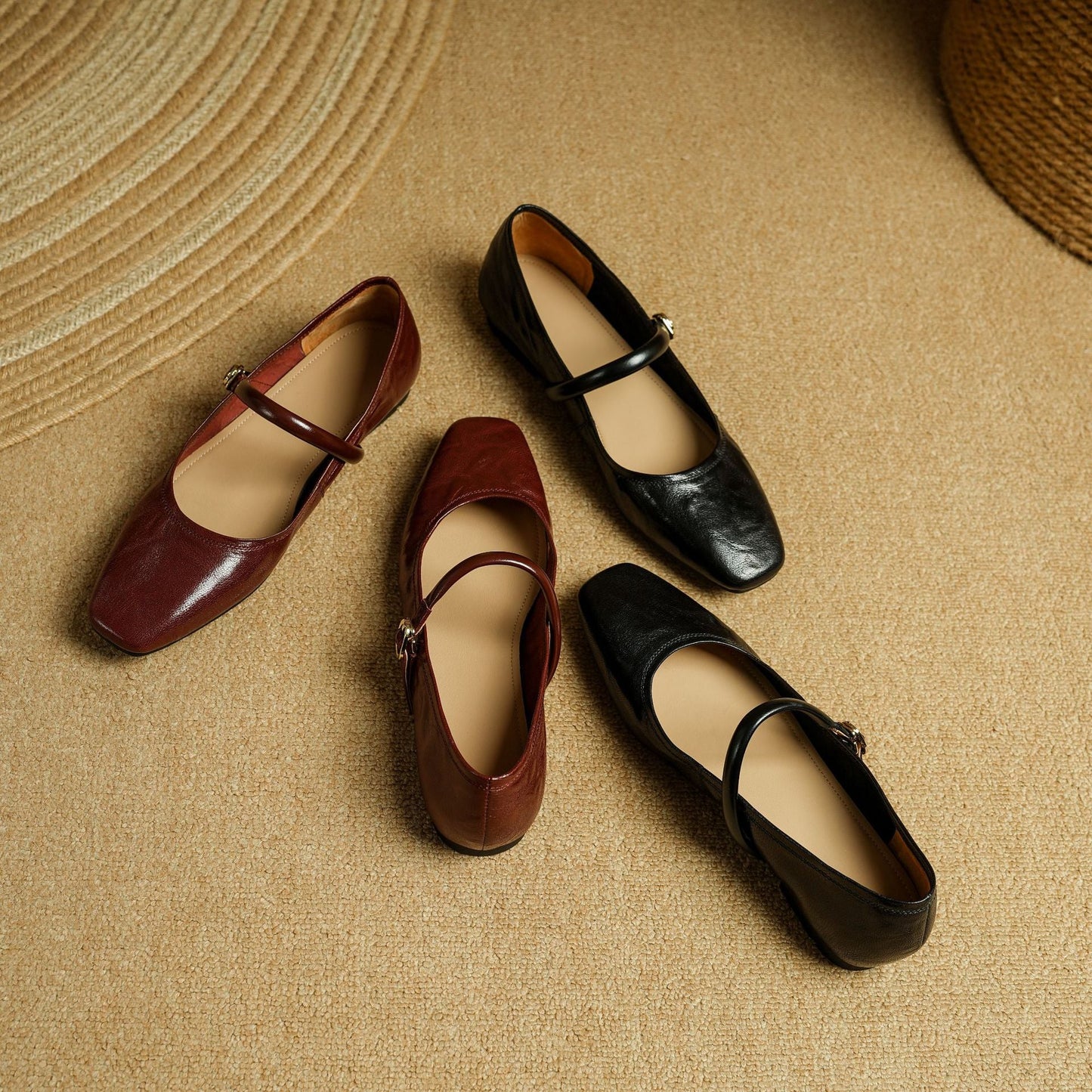 Islenne™ バックルストラップ フラットシューズ