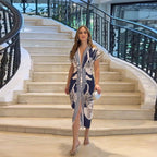 LUCIANA™ – Elegant Casual Short Sleeve Midi Dress