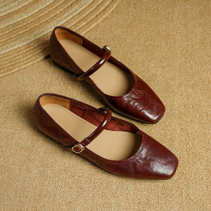 Islenne™ バックルストラップ フラットシューズ