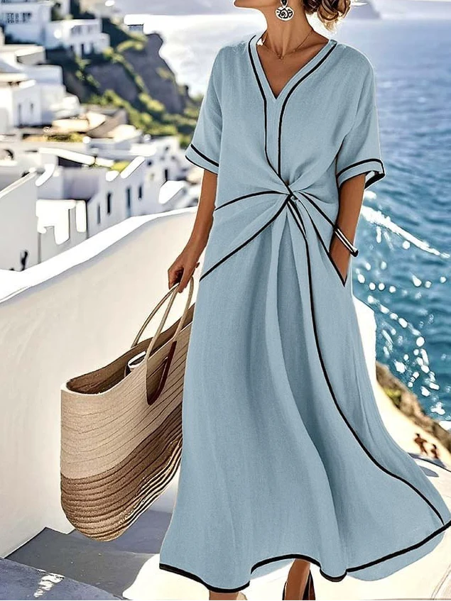 Diana™ | Flattering Wrap Flow Dress