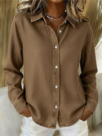 Joanna™ | Klasyczna koszula zapinana na guziki z kołnierzykiem
