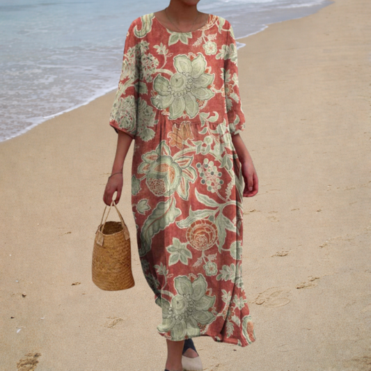 Chic and Comfortable Long Fluid Dress