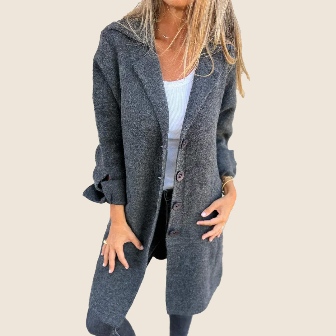 Solara™ | Soft Coat With Buttons