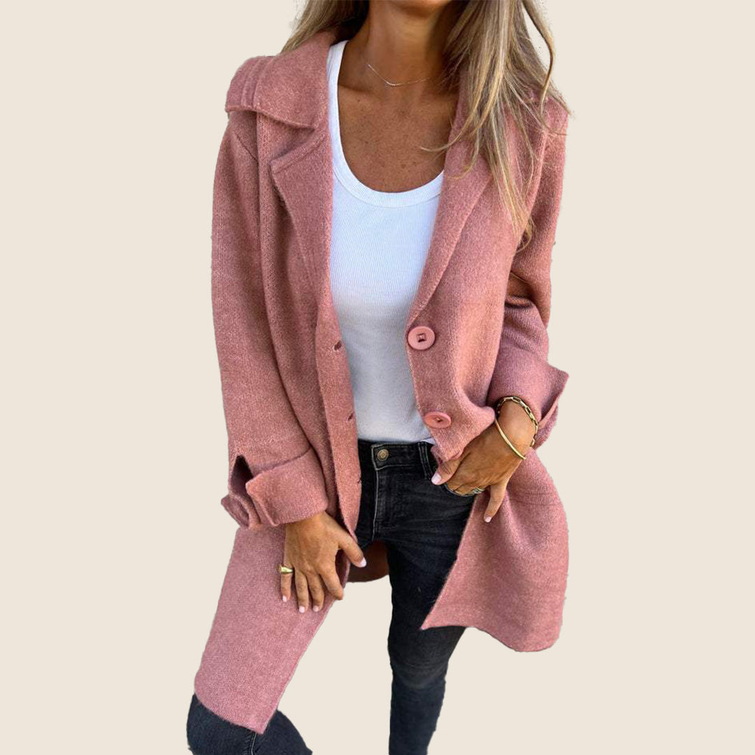 Solara™ | Soft Coat With Buttons