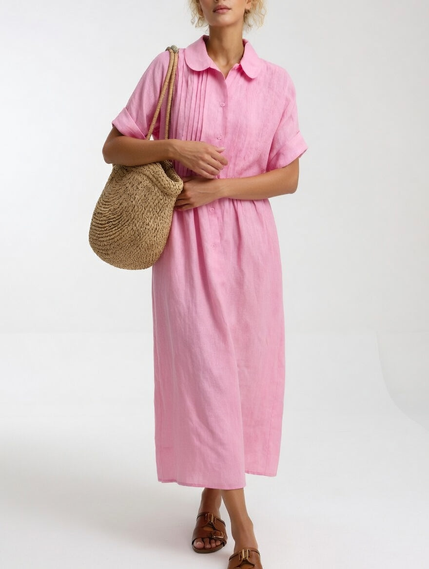 Isabelle™ | Robe chemise fluide estivale