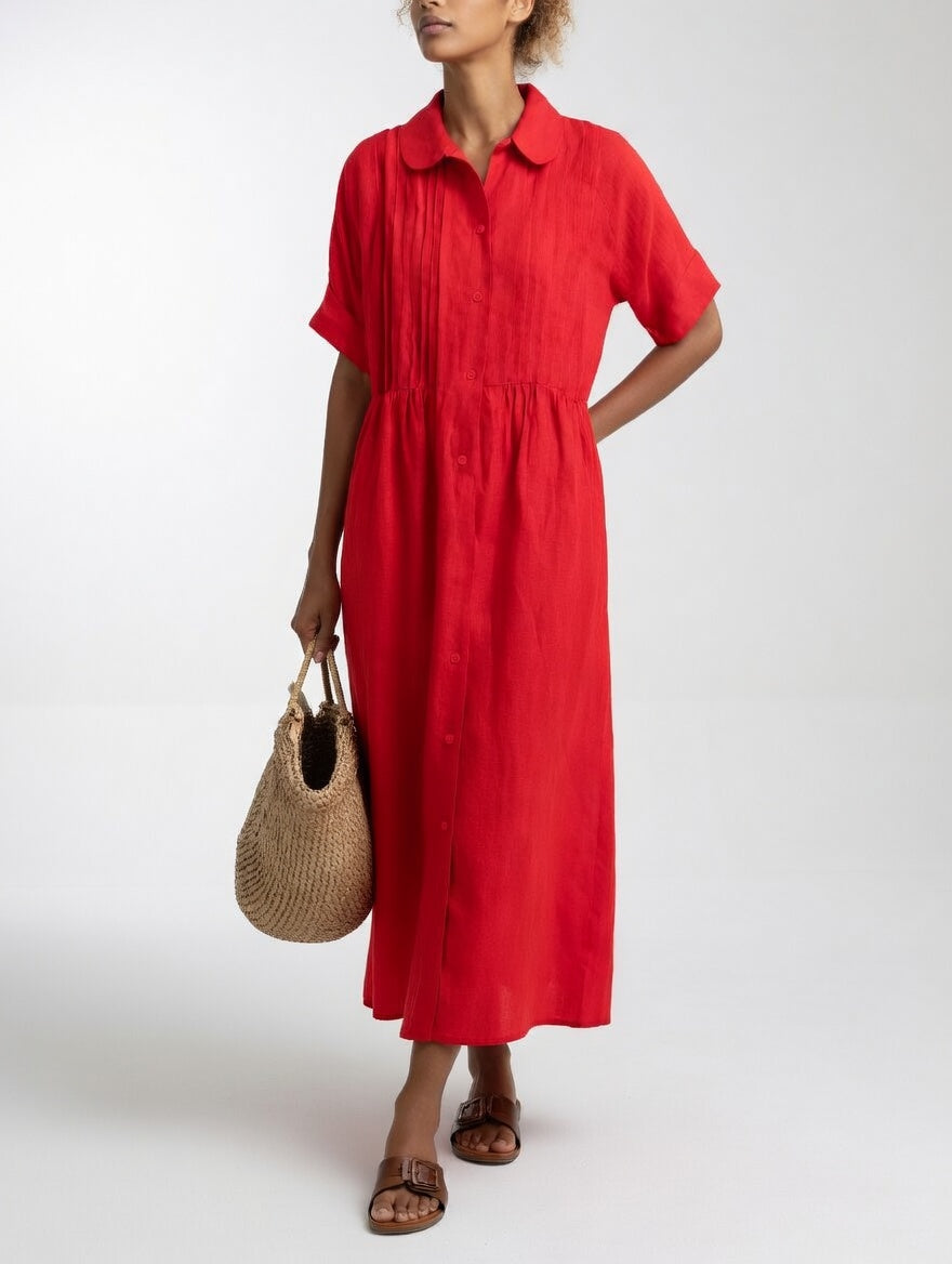Isabelle™ | Robe chemise fluide estivale