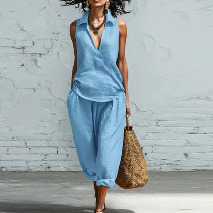 Veronica | Wide Leg Pants and Tank Top