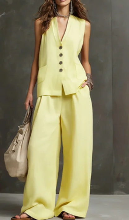 Monica | Casual Two-Piece Set for the Office and Summer