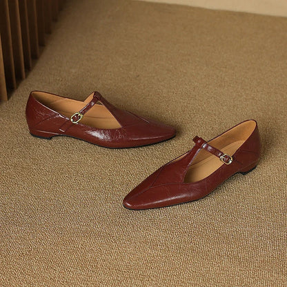 Tirelle™ Tストラップ フラットシューズ
