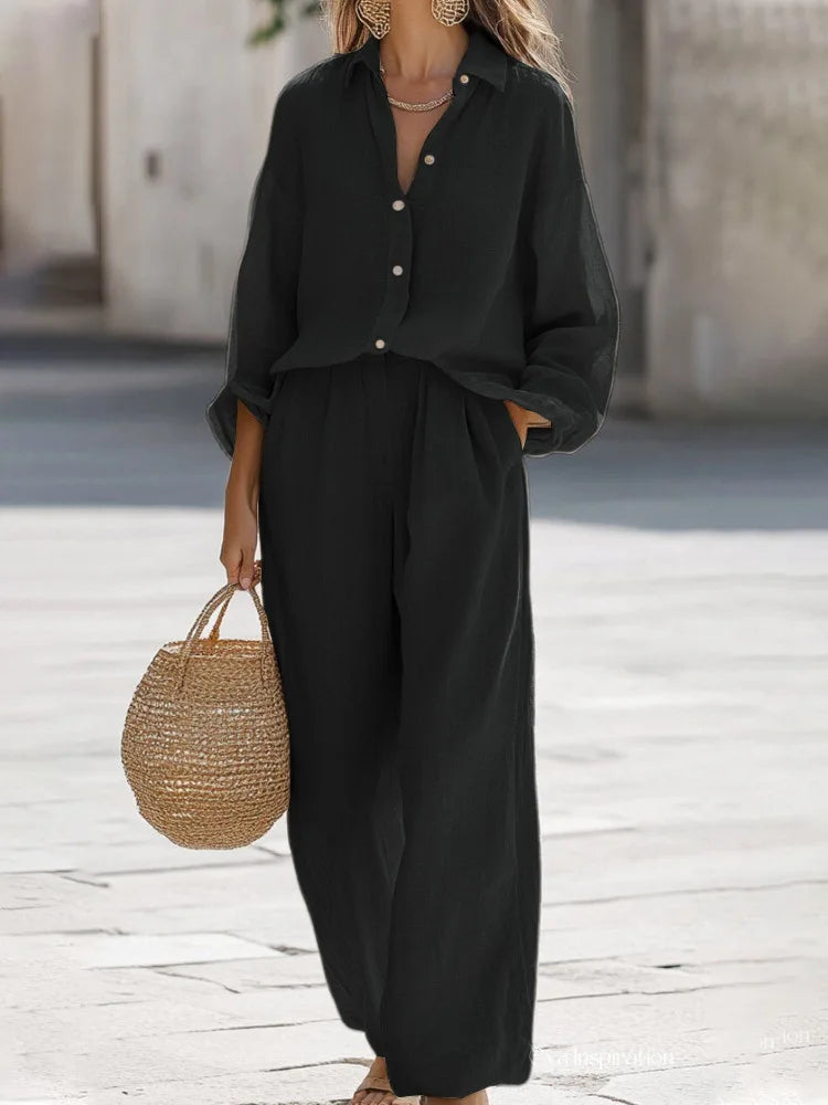 Giuseppe | Elegant Summer Cotton and Linen Outfit for Women