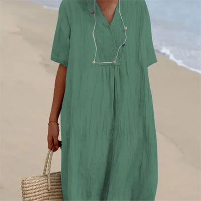 Silvana™ | Robe Maxi Texturée Détendue