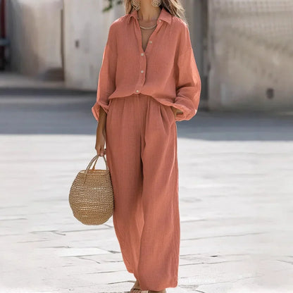 Giuseppe | Elegant Summer Cotton and Linen Outfit for Women