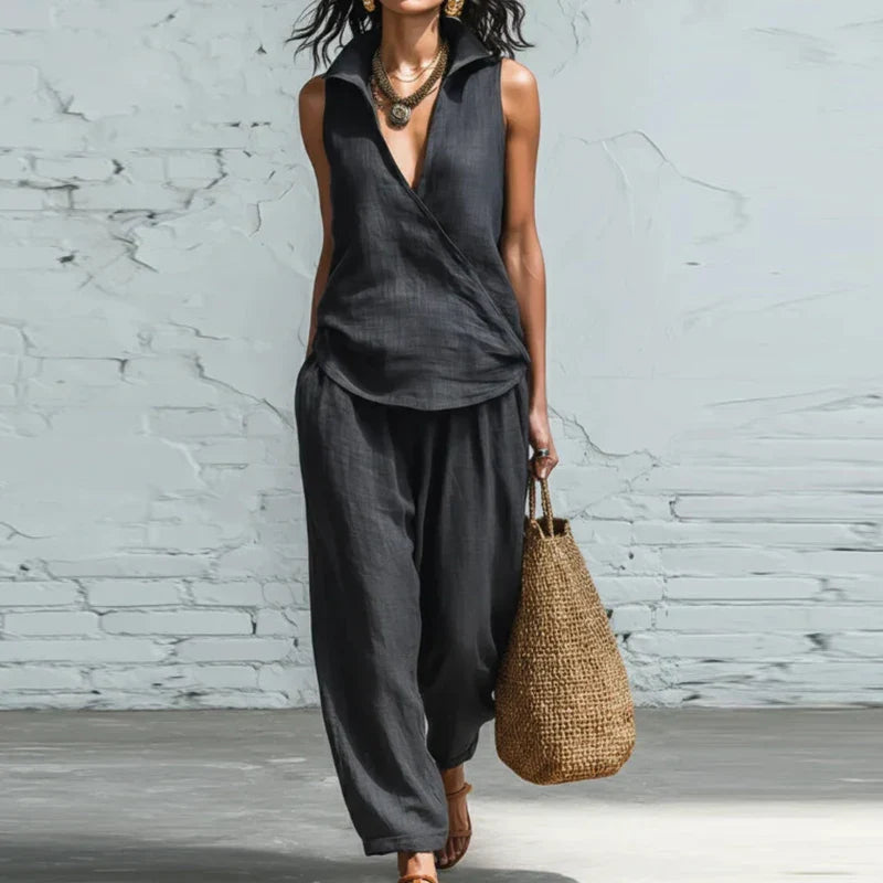 Veronica | Wide Leg Pants and Tank Top