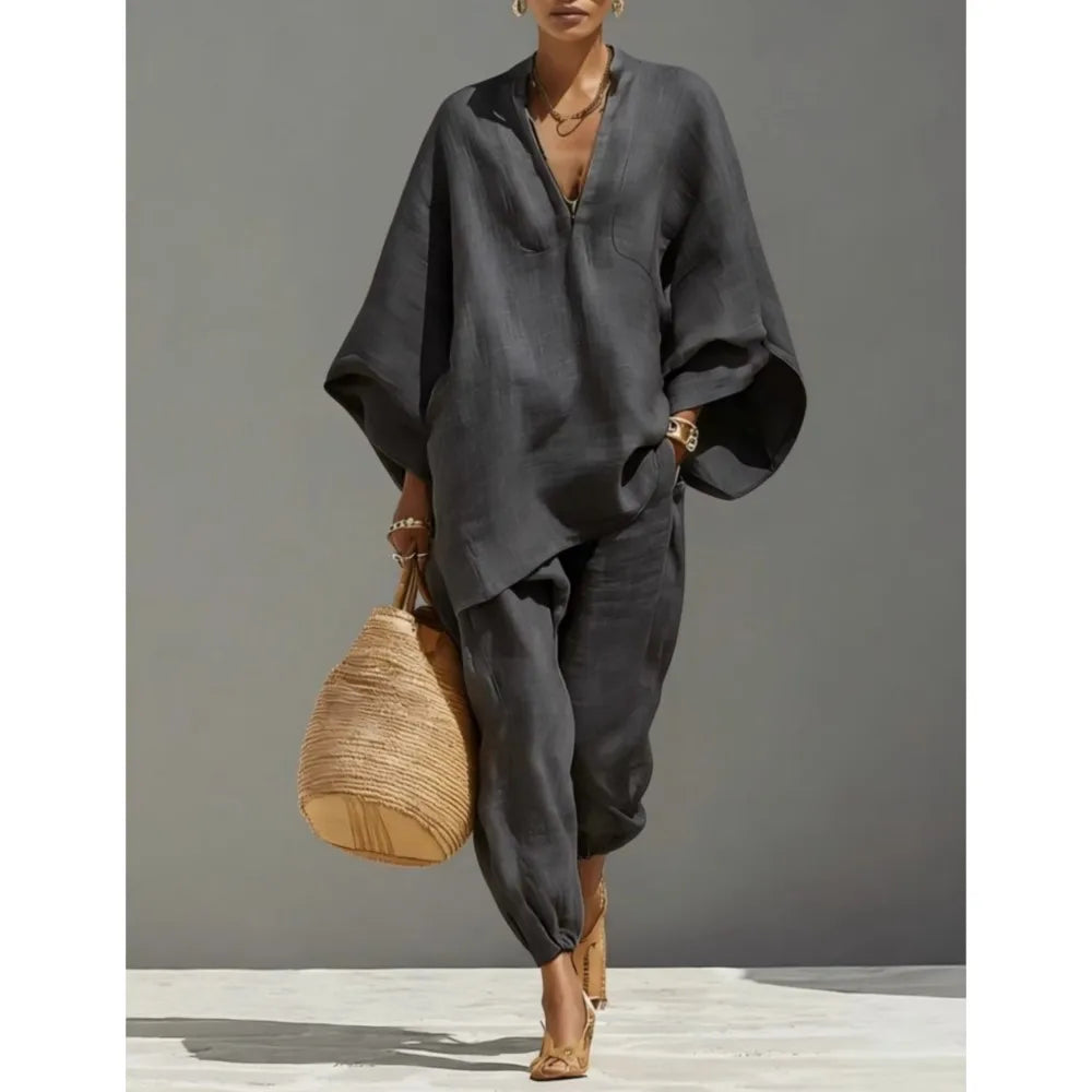 Silvia | Pantalons Casual Amples Rétro Simples pour Femme