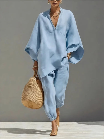 Silvia | Pantalons Casual Amples Rétro Simples pour Femme