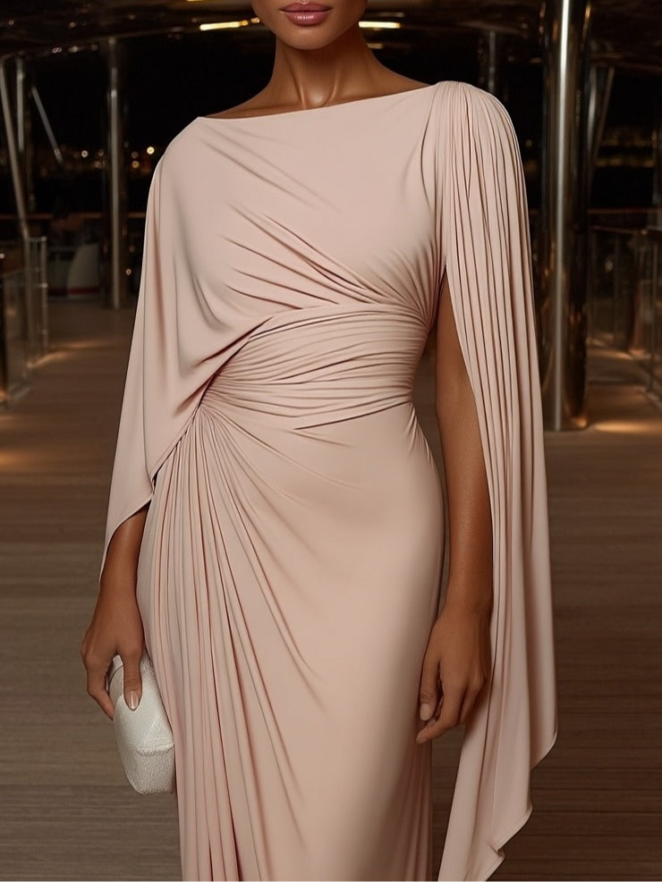 Robe Maxi Drapée Plissée Melyssa™