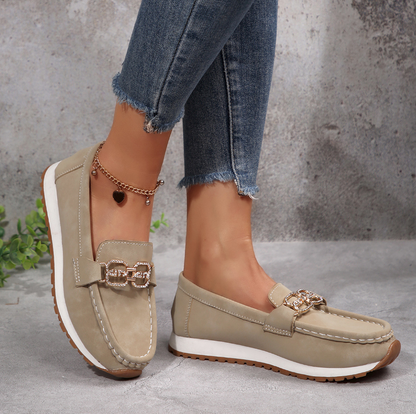 Emma - Mocassins Chic avec Boucle en Diamant