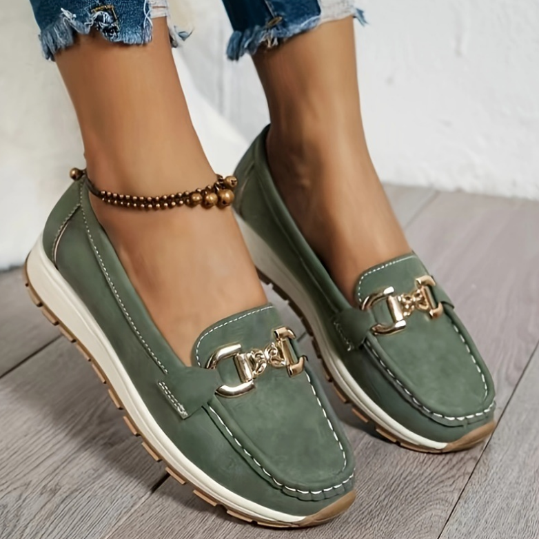 Eloise - Mocassins à Boucle Verte