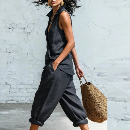 Veronica | Wide Leg Pants and Tank Top