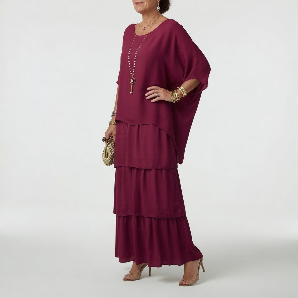 Charlotte™ — Flowing Maxi Dress with Bohemian Ruffles