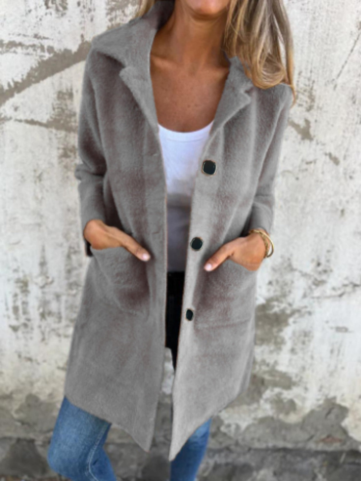 Veloria™ | Chunky Elegance Coat