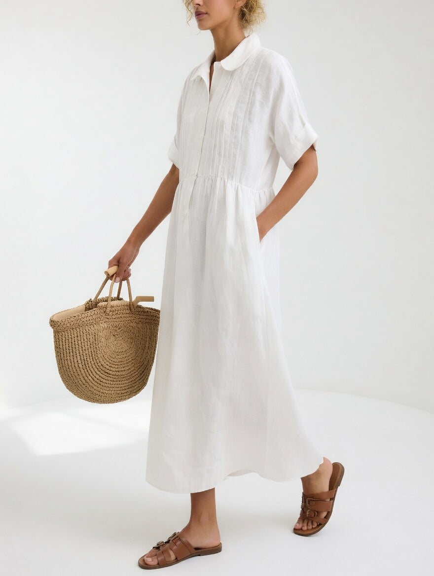Isabelle™ | Robe chemise fluide estivale