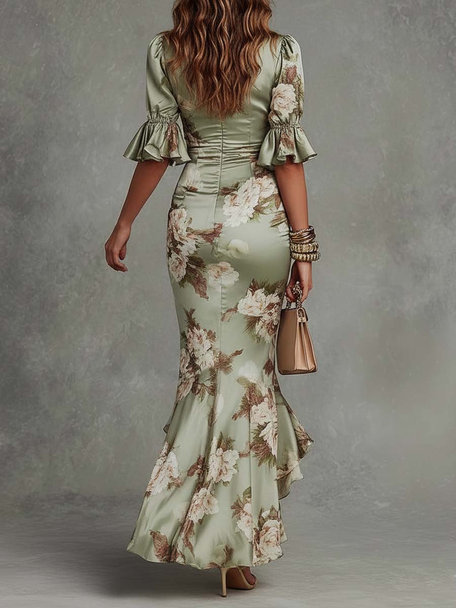 Élodie™ | Robe longue flatteuse à fleurs