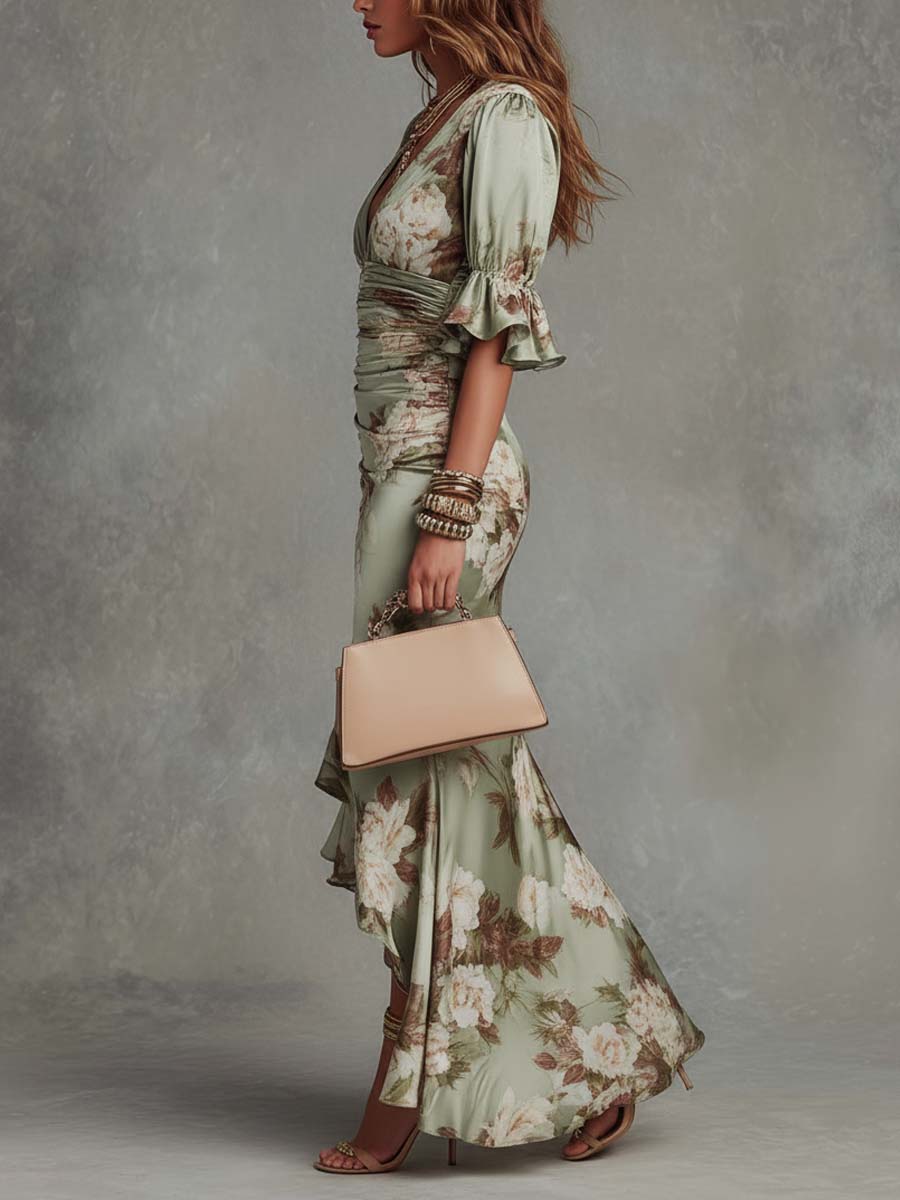 Élodie™ | Robe longue flatteuse à fleurs