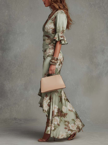 Élodie™ | Robe longue flatteuse à fleurs
