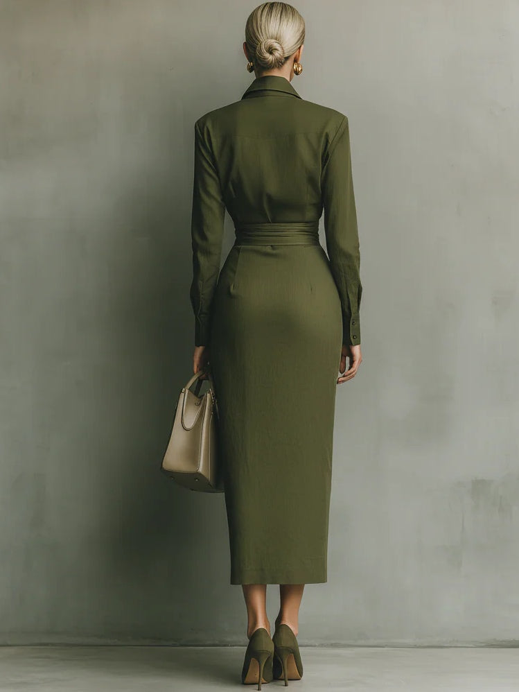 Eliara | Sculpted Midi Dress