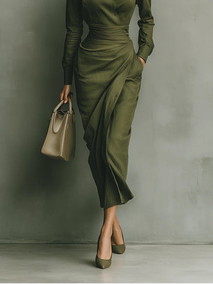 Eliara | Sculpted Midi Dress