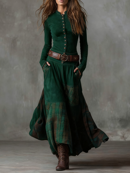 Robe Maxi en Suède Izabella™ + Ceinture Gratuite