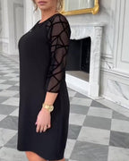 Marzena | Elegancka sukienka z okrągłym dekoltem