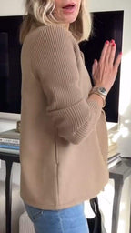 Selvyn™ | Elegant Knit-Sleeve Jacket