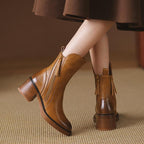 Araceli | Skórzane botki