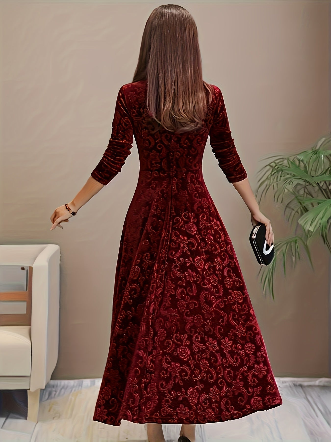 Robe en Velours Élegante Nicola™