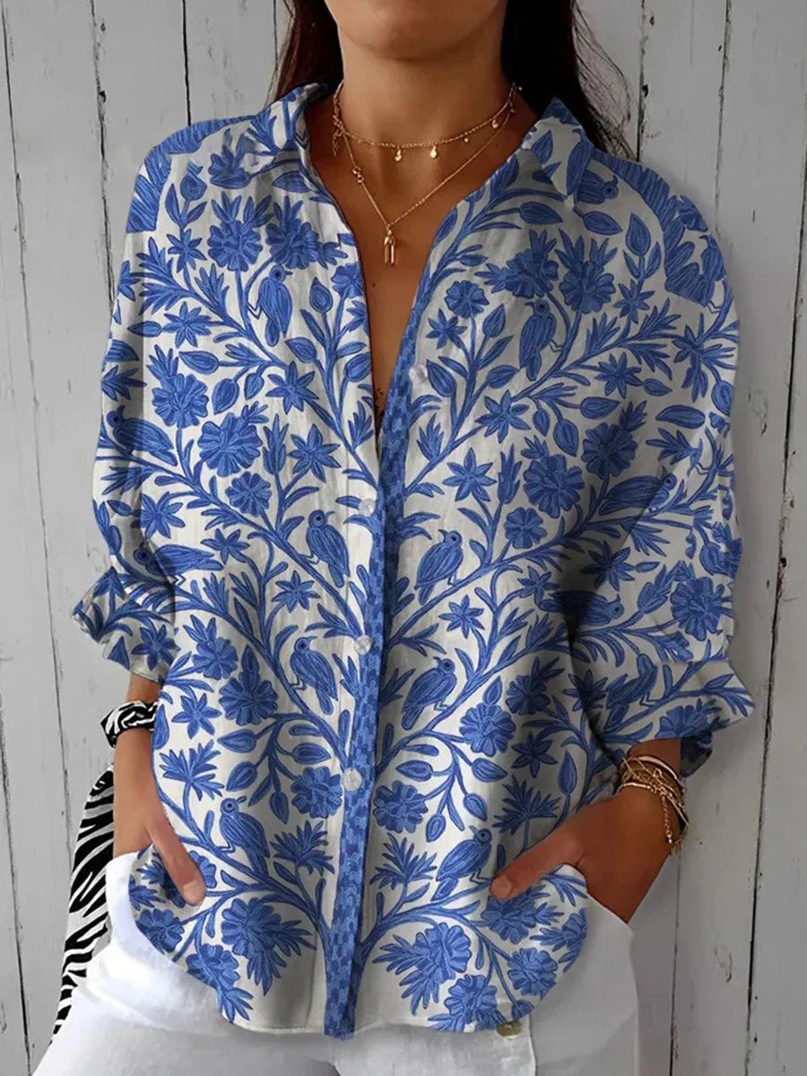 Léa | Blouse de Jardin Printanier