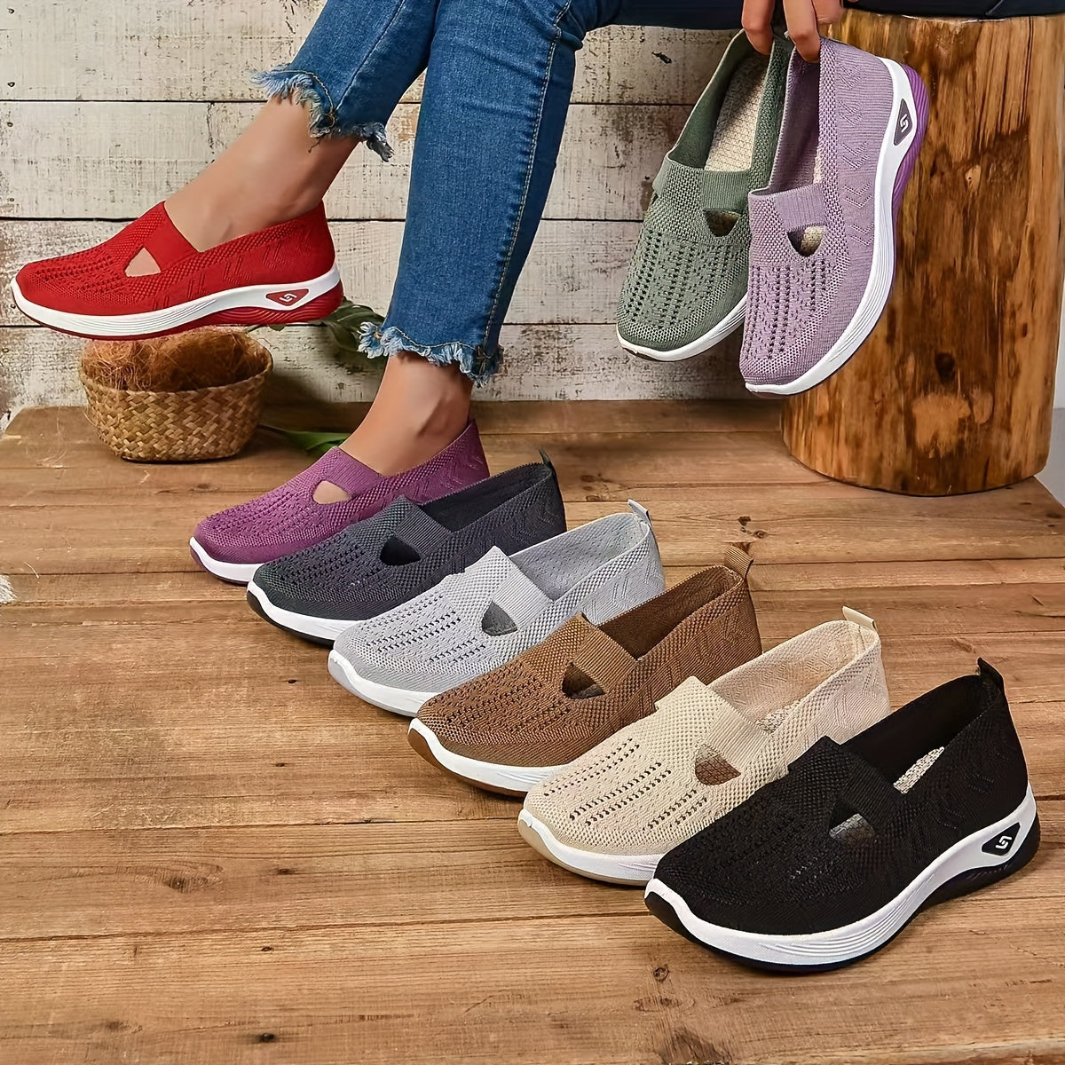 Fleurora™ | Breathable Slip-On Casual Sneakers