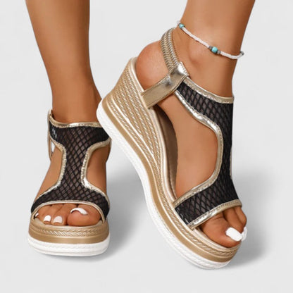 Jessica | Sandales Orthopédiques à Talon Compensé