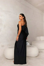 Novessa™ | Sleek One-Shoulder Maxi Dress