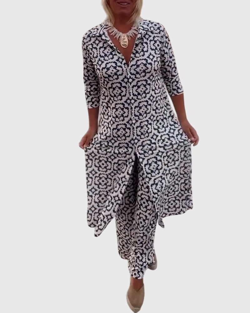 Gabriella™ | Ensemble vintage élégant en deux pièces
