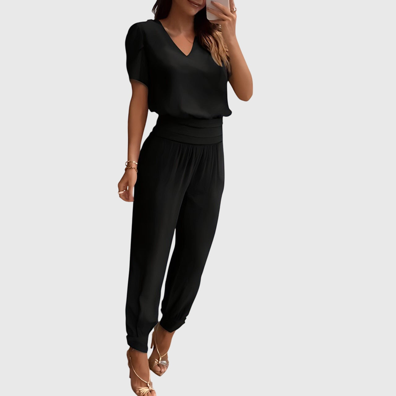 Jennifer™ | Ensemble de blouse et pantalon élégant