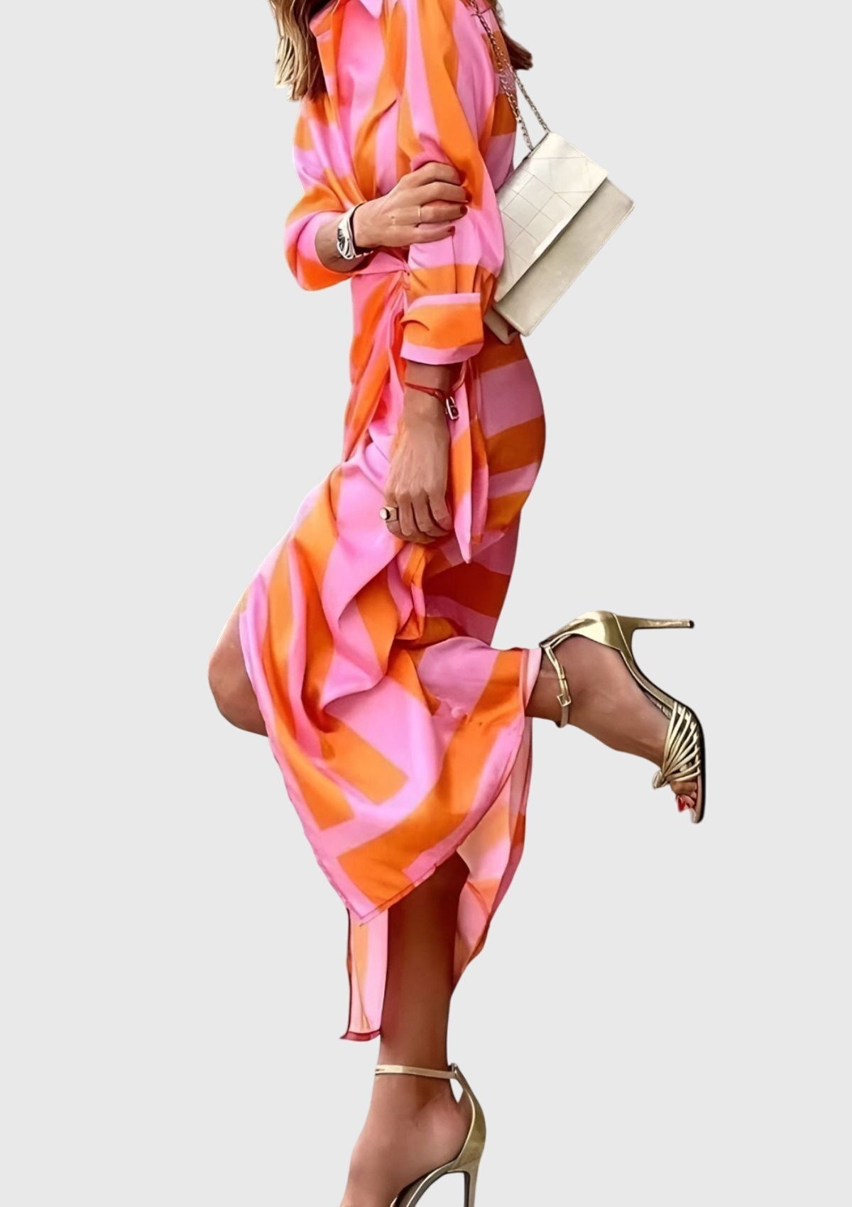 Everly | Robe Enveloppante Élégante Avec Imprimé